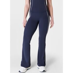 Sweaty Betty Super Soft Picot Lace Flare Pant Navy Size‎ Medium